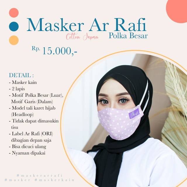 Original Nose & Mouth Mask by hijab Arrafied Shopee Philippines