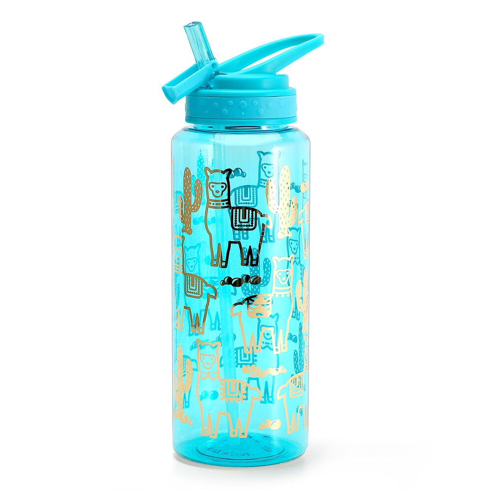 Glitter Water Bottle for Women Girls, BPA FREE Tritan & Leak Proof Dust