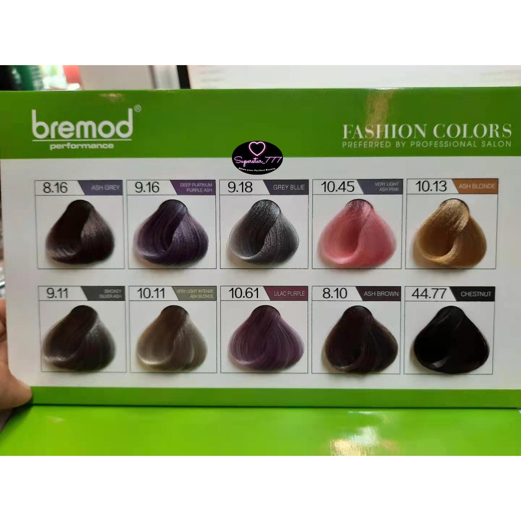 Bremod Ashley Colisi Hair Color Chart Shopee Philippines