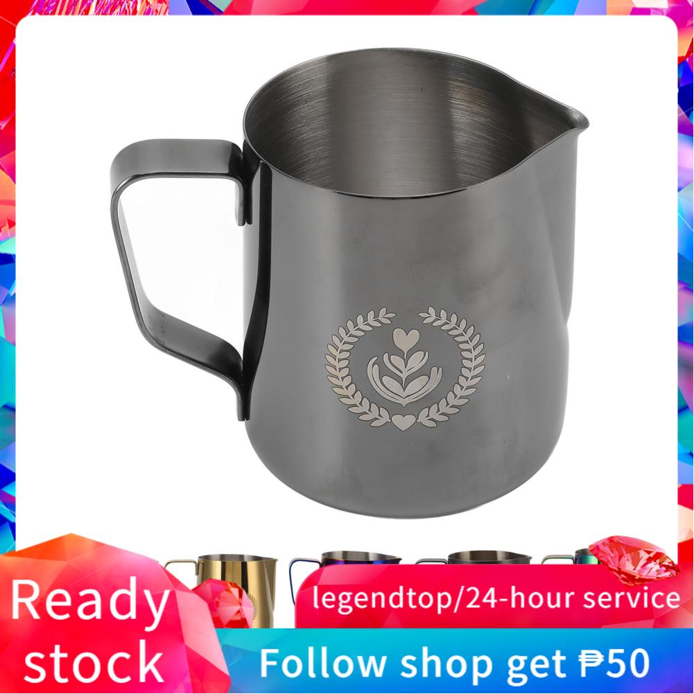 Legendtop Milk Frothing Pitcher Jug Stainless Steel 350ml Frother