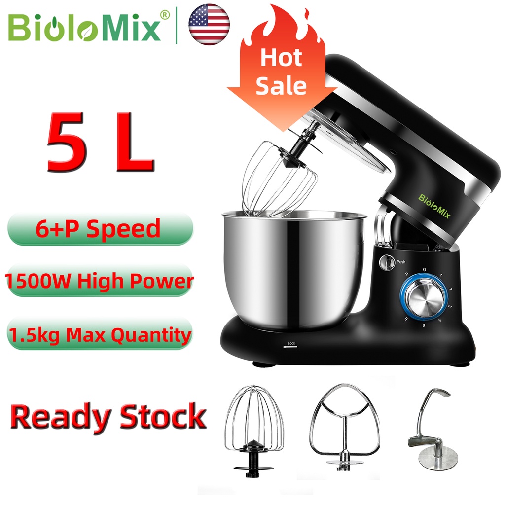 Biolomix Electric Stand Mixer for Baking Multifunction Dough Mixer