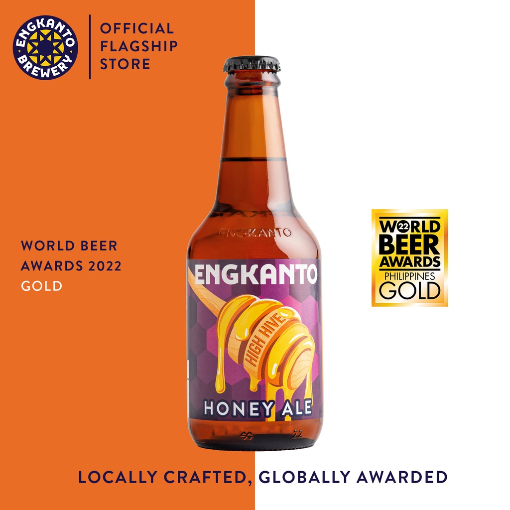 Engkanto High Hive Honey Ale 4Pack Local Craft Beer 5.1 ABV Gold