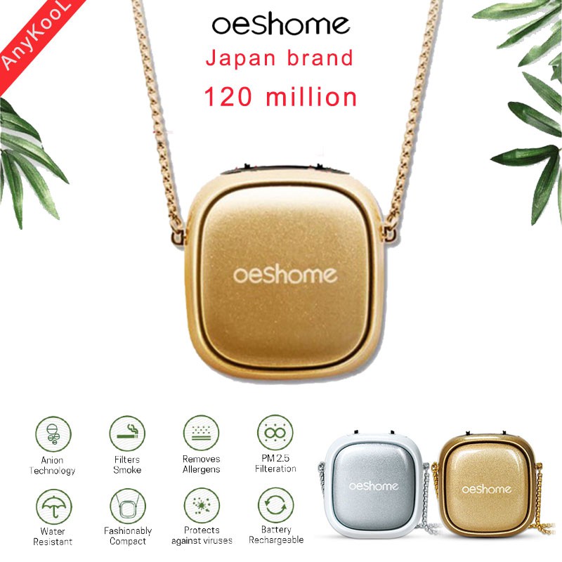 Oeshome Wearable Air purifier Necklace Personal Air Purifier 120