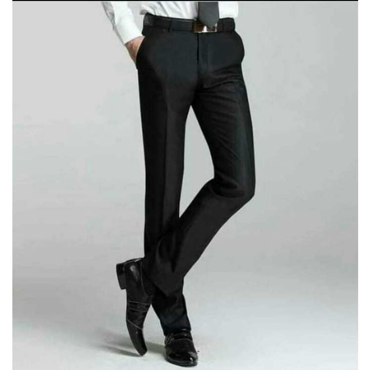 SLACKS FOR MEN BLACK SKINNY TYPE Shopee Philippines