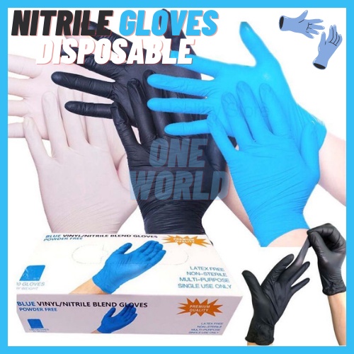 NL Disposable Gloves Nitrile Vinyl , Latex Free, Powder Free, Non