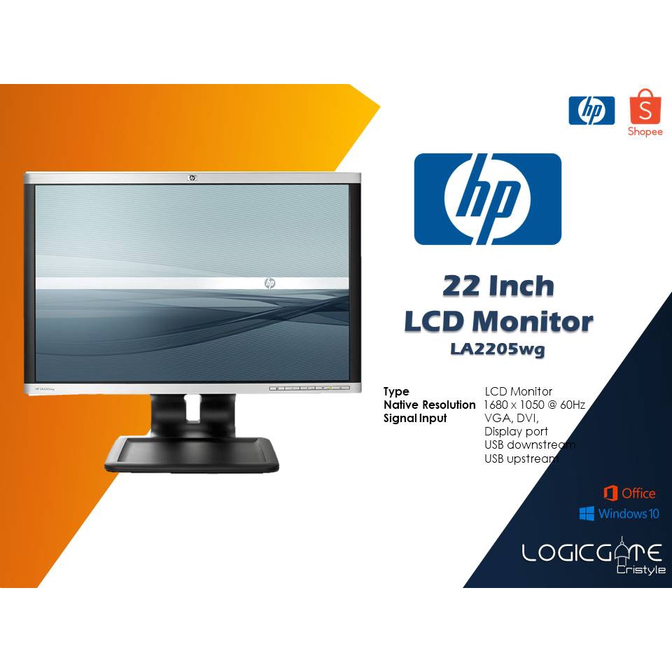 HP 22 Inches LCD Monitor LA2205wg Shopee Philippines