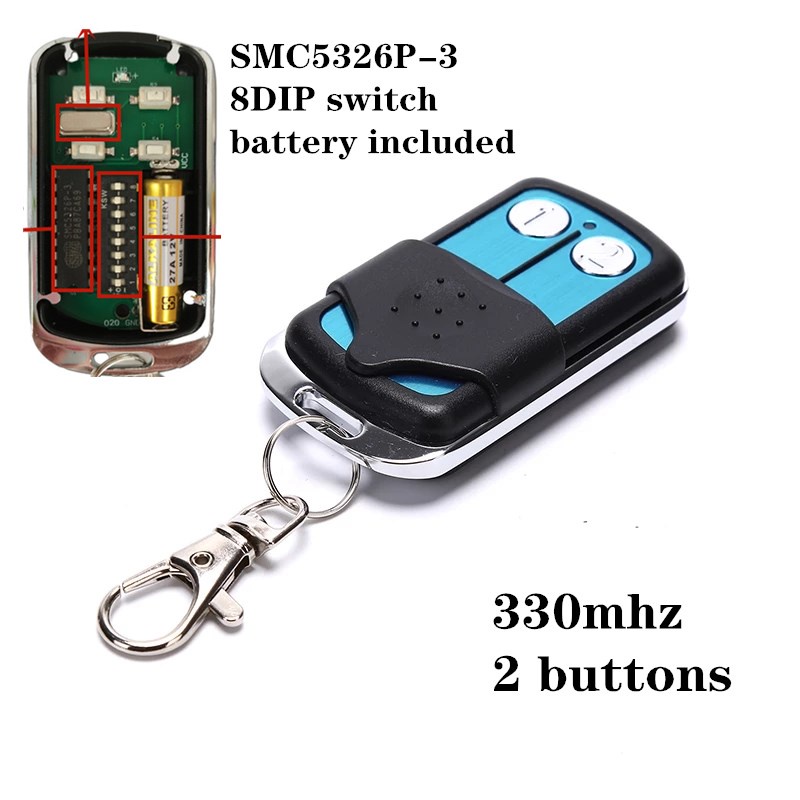 Gate Remote key 330Mhz/433mhz electric door remote. automatic fence
