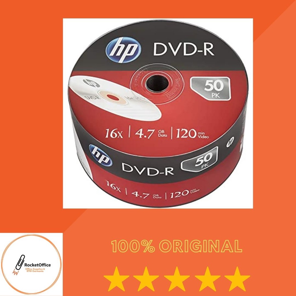 HP DVDR 4.7GB Blank DVD CD 50 Pieces Shopee Philippines