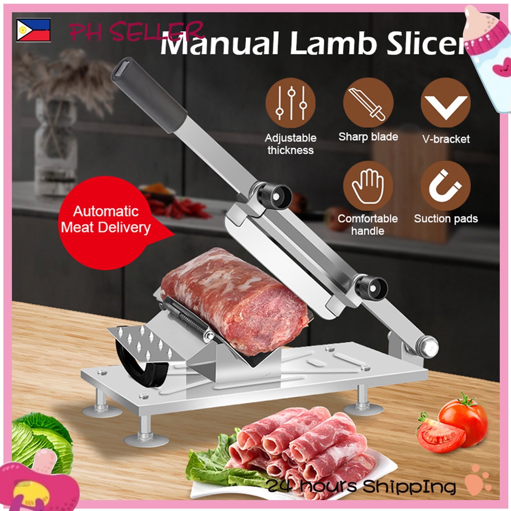 Meat Slicer Cutter Beef Lamb Roll Machine Bacon Potato Slicer Bacon