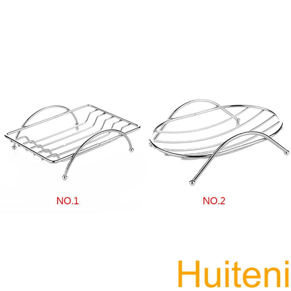 Fashion Soap Dishes Tray Brief Rectangle Ellipse Stainless Steel