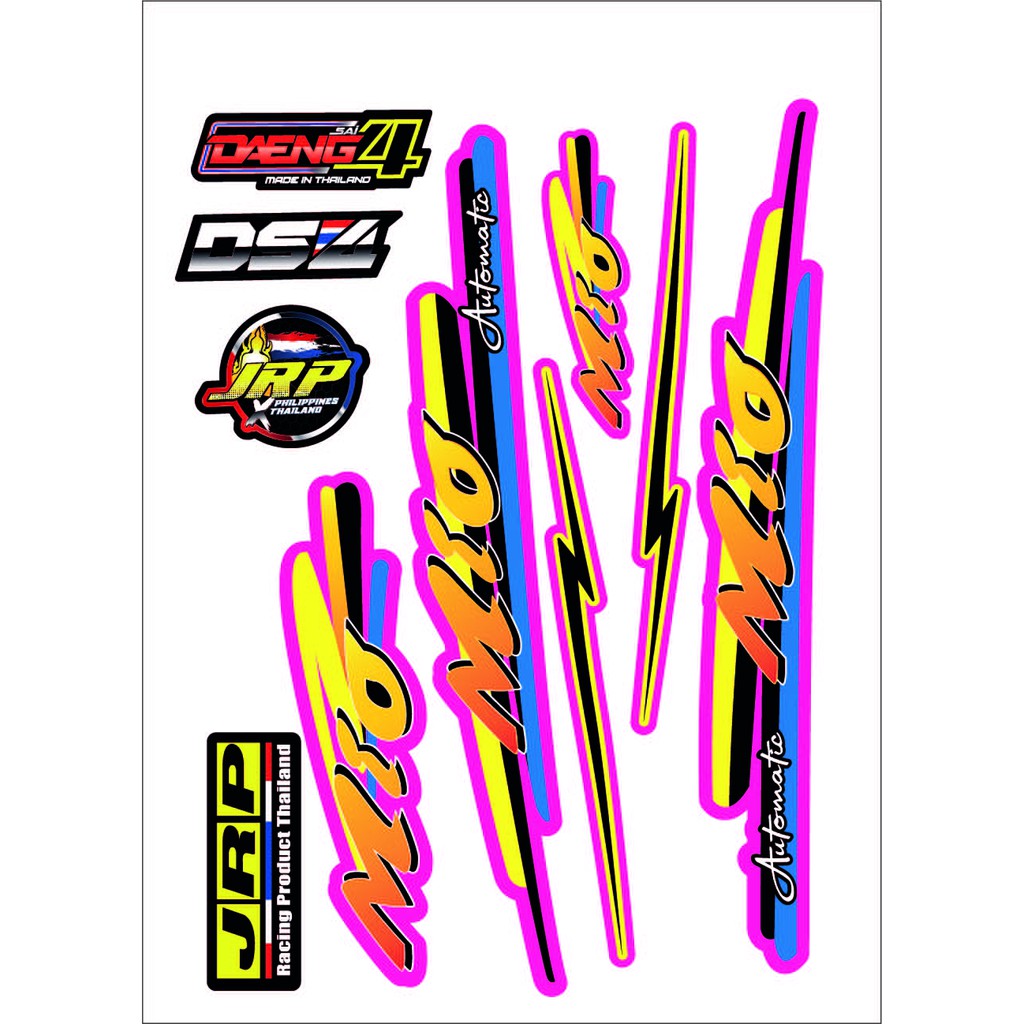 MIO SPORTY STRIPPING DECALS Shopee Philippines