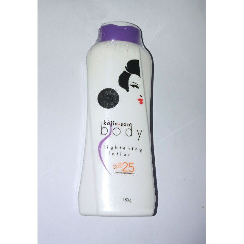 ‼️SALE! Kojie San Body Lightening Lotion with SPF 25 UVA/UVB 150g