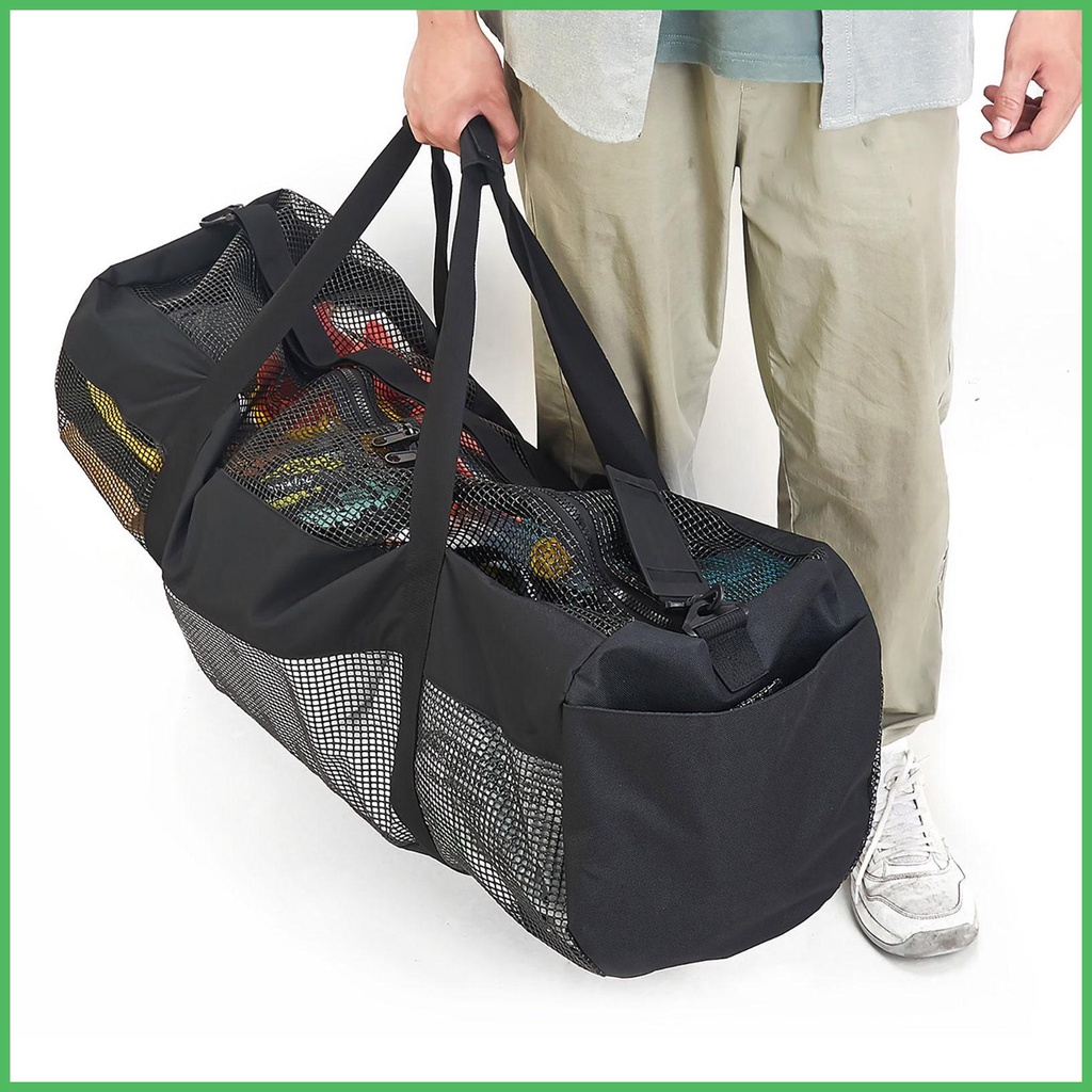 Mesh Duffel Bag Sports Mesh Duffle Bag with Zipper Breathable Mesh