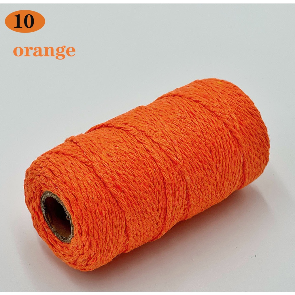 Macrame Soft 2mm Strand Cotton Cord Macrame Rope DIY Handcraft Benang