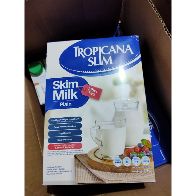 Tropicana Slim Skim Milk Fiber Pro Plain Shopee Philippines
