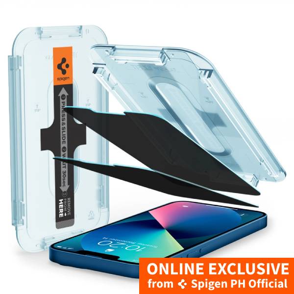Spigen iPhone 13 Mini Screen Protector EZ FIT GLAS.tR Privacy (2Pack