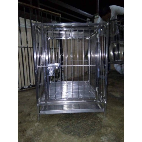 stainless dog cage 23"x18"x24" Shopee Philippines