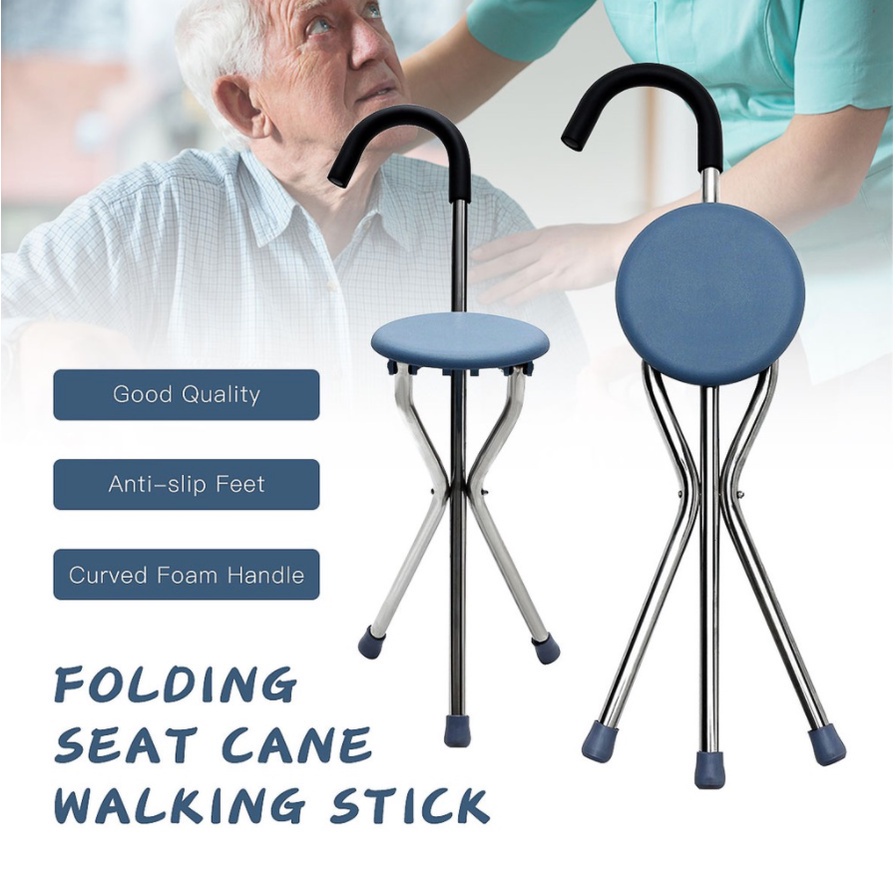 Folding Crutche Walking Stick Armchair Crutch Chair Crutches Stool