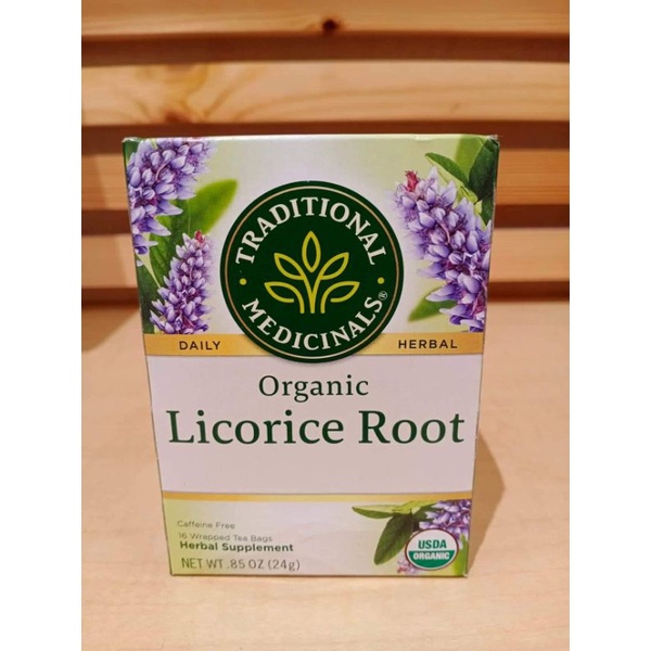 Traditional Medicinals Organic Licorice Root soothes digestive tract