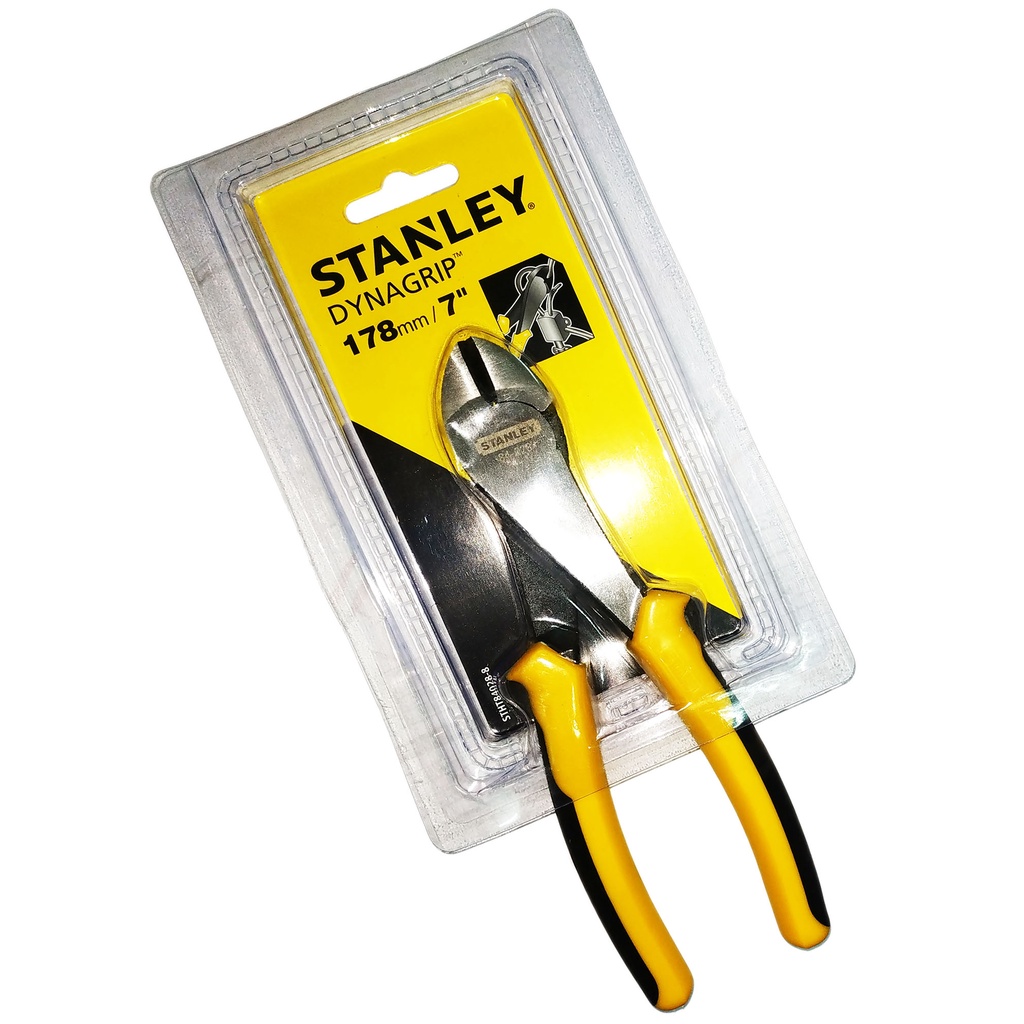 ORIGINAL STANLEY SIDE CUTTER PLIER 7" (178MM) DYNAGRIP DIAGONAL CUTTER