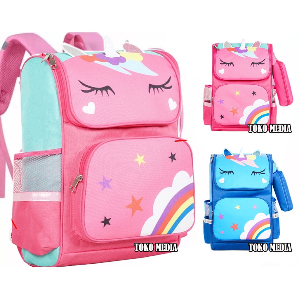 Girls School Backpacks Uk. Sd Beautiful Unicorn Horse Motif (8210