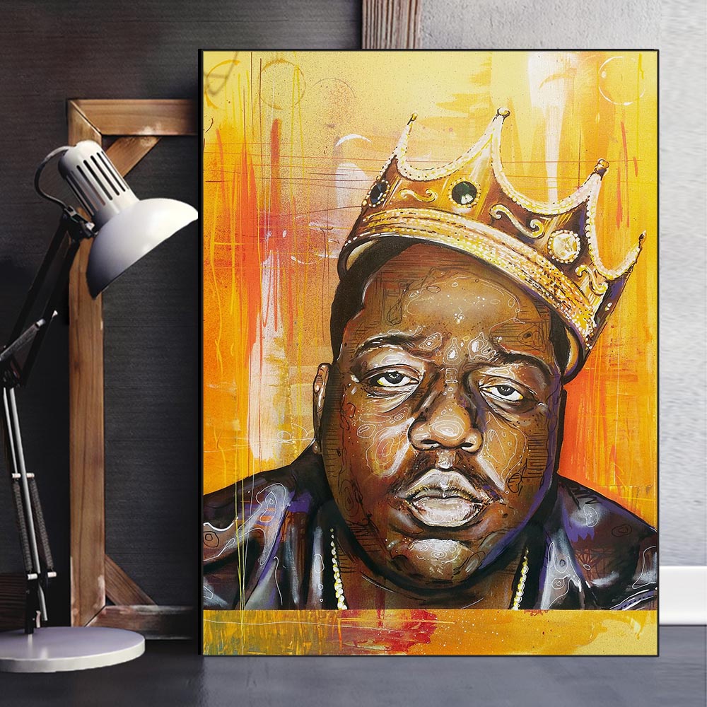 Famous Rapper Biggie Smalls Canvas Painting HD Print Wall Decor Picture