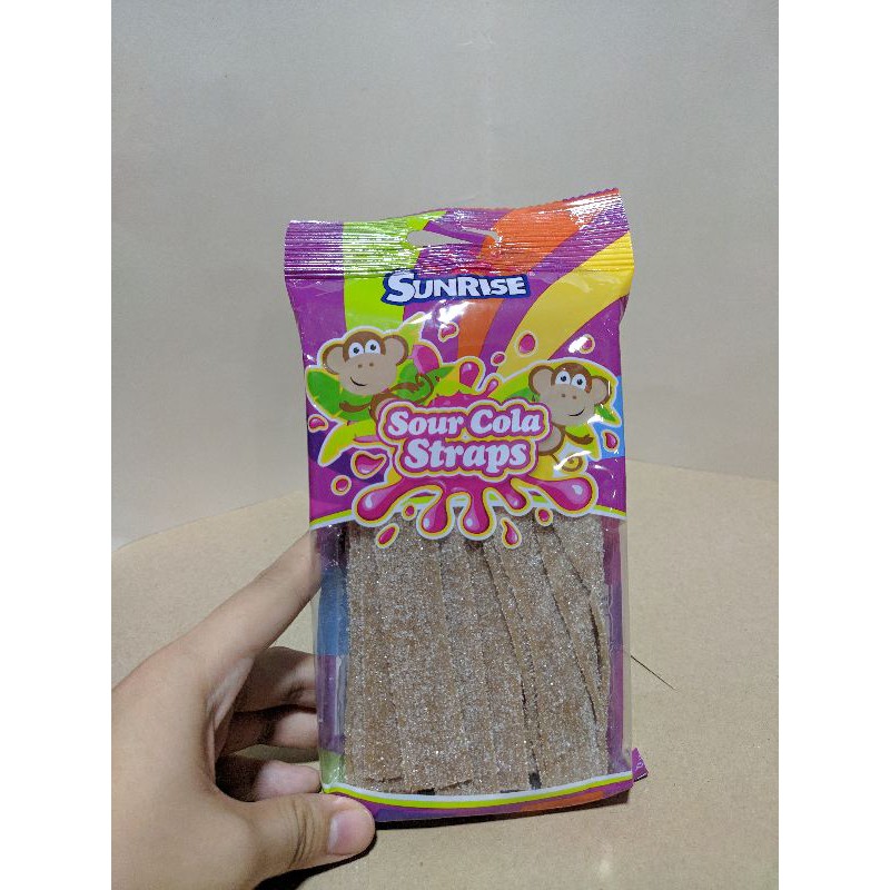 SUNRISE KARATE BELTS 38pcs RAINBOW STRAWBERRY JUNGLE STRINGS SOUR