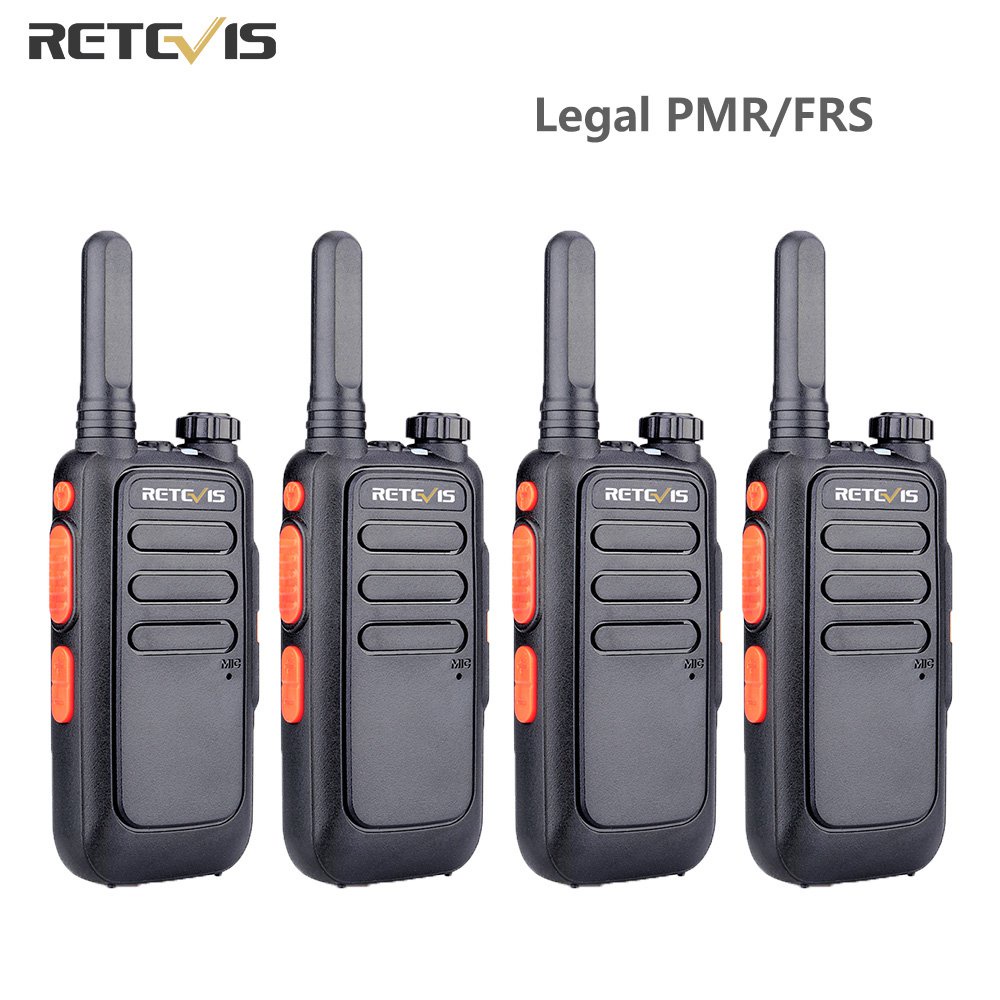 Retevis Walkie Talkie 4 Pieces RT669 Portable PMR Radio WalkieTalkies