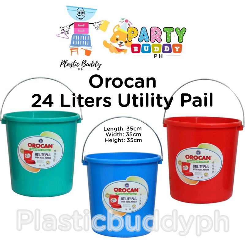 24 Liters Big Orocan Utility Pail Bucket PartyBuddyPH Shopee Philippines
