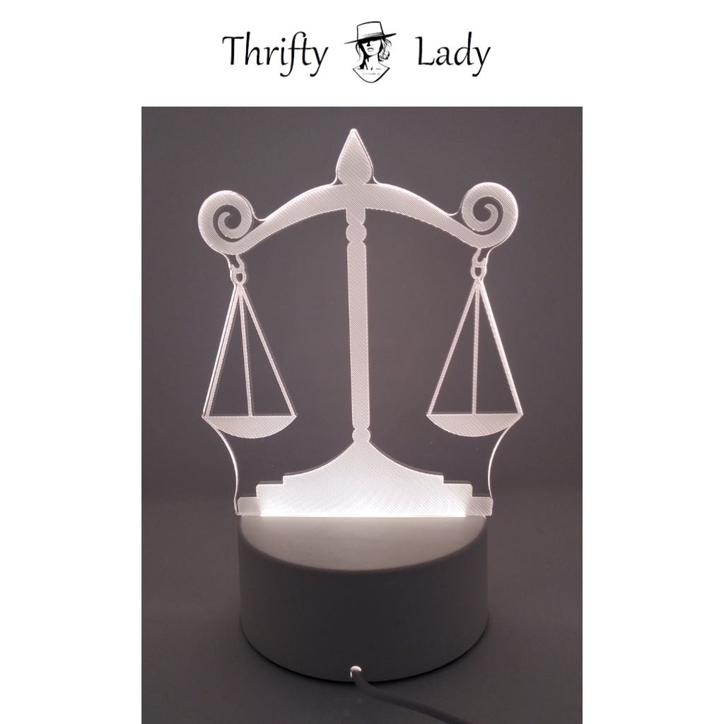 Law Collection Scales of Justice Night Light/Lamp (Lawyer Light/Lamp
