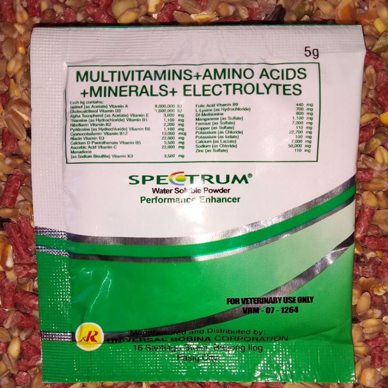 SPECTRUM 5g(MULTIVITAMINS+AMINO ACIDS+MINERALS+ELECTROLYTES)ROBINA