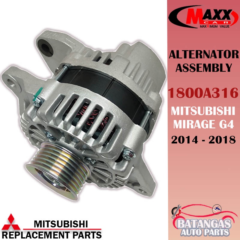 Alternator Assembly Mitsubishi Mirage G4 2014 2018 MAXX 1800A316 Shopee Philippines