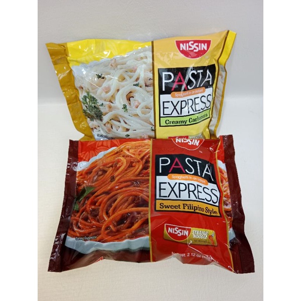 Nissin Pasta Spaghetti in an Instant Express 60g Shopee Philippines