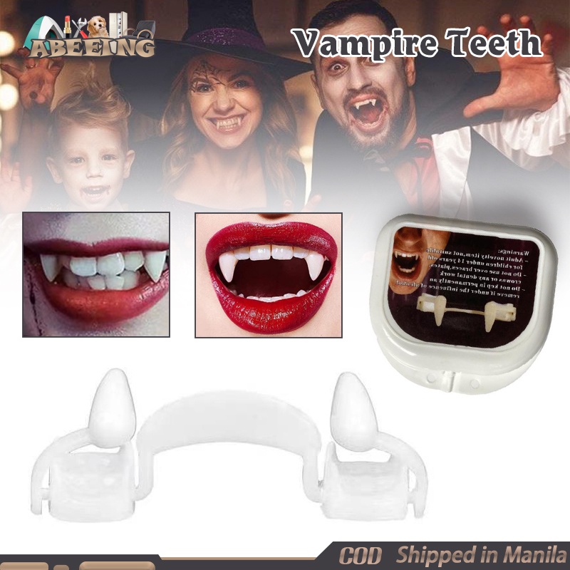 Fake Vampire Teeth Retractable Vampire Fangs Adult Halloween
