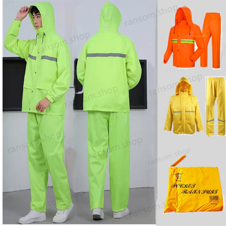 Reflective raincoat set\sanitary adult raincoat\Motorcycle waterproof