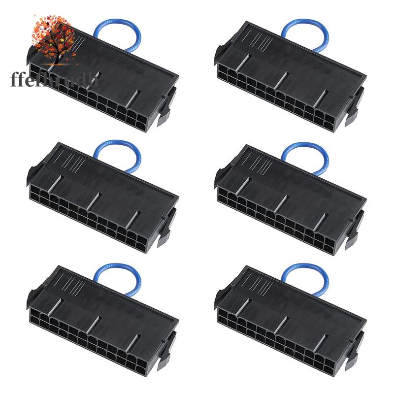 6 Pcs 24Pin ATX PSU Jumper 24 Pin Power Supply Starter Test Tool