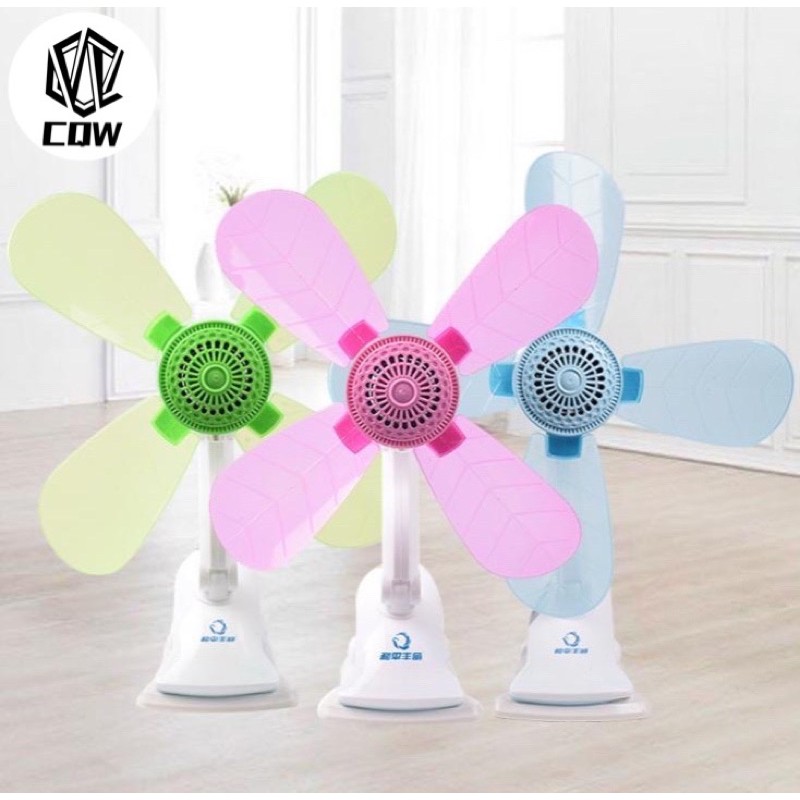 CQW 4 blends Fan Home Electric Fan W/ Clip, Clover Fan AntiHeat