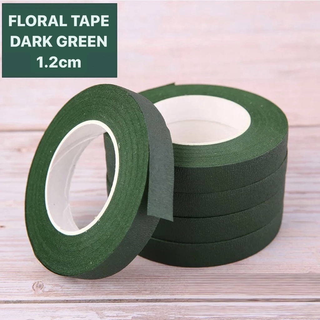 Flower Tape Floral Waterproof Florist Elastic Tape Self Adhesive Green