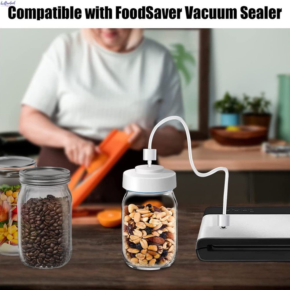 Universal Mason Jar Sealer Vacuum set with Vacuum Pump Food Storage