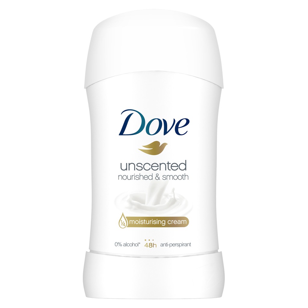 Dove Unscented Nourished and Smooth Deodorant Stick 20g Shopee