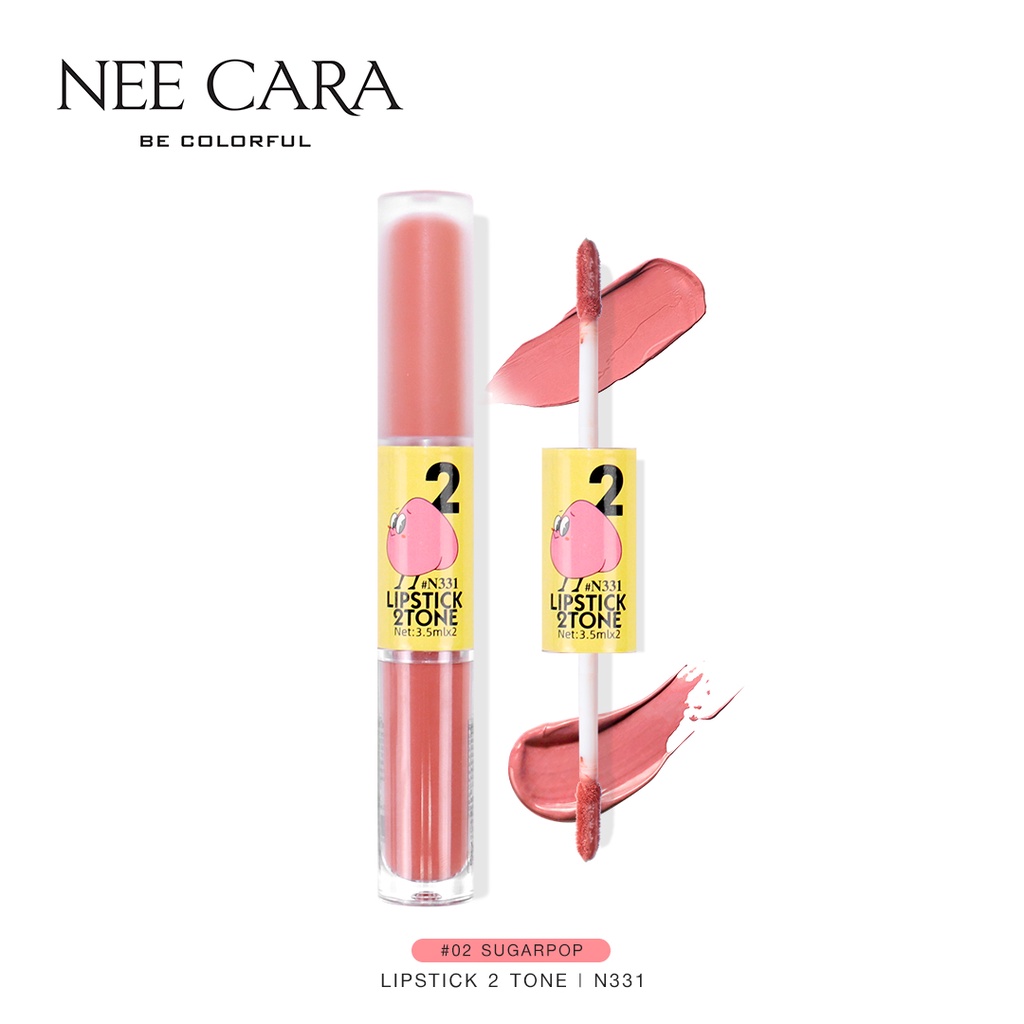 NEE CARA Necara Lip MATTE & GLOSS 2 Meat In One Stick 2in1 N331