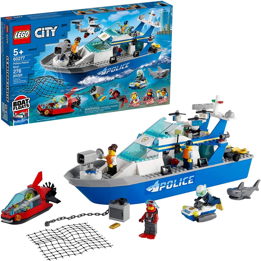 LEGO City Police Patrol Boat 60277 Shopee Philippines