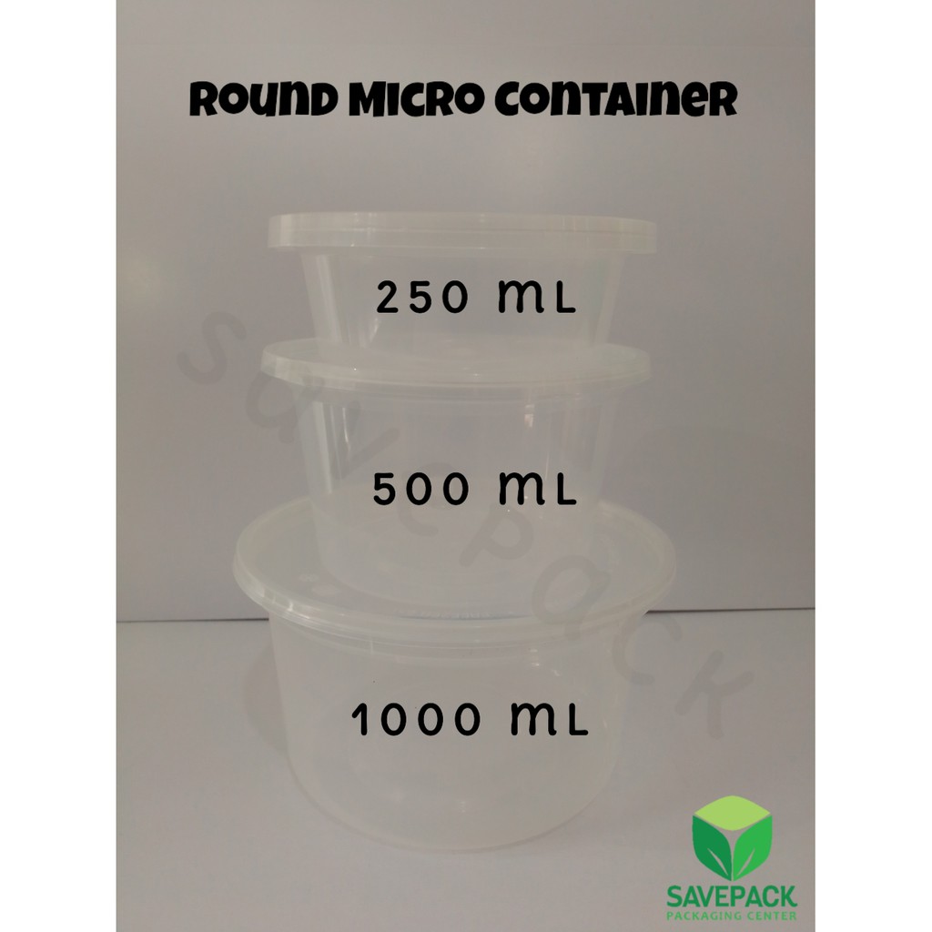 (5pcs) Round Microwavable Container 250ML Shopee Philippines