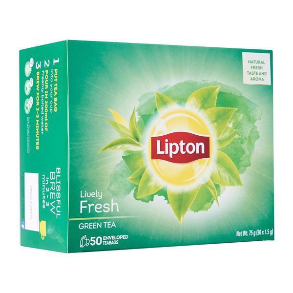 Lipton Green Tea 50 Tea Bags 1.5g Shopee Philippines