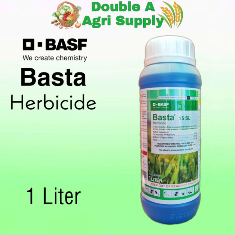 Basta (Glufosinate) Contact Post Emergent Herbicide / 1 Liter BASF
