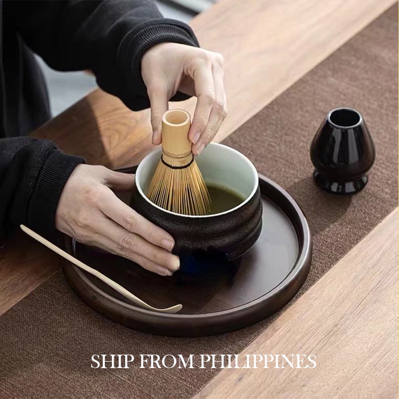 Japanese Tea Sets Traditional Matcha Gift Set Matcha Whisk Spoon Ceramic Matcha Bowl SH091