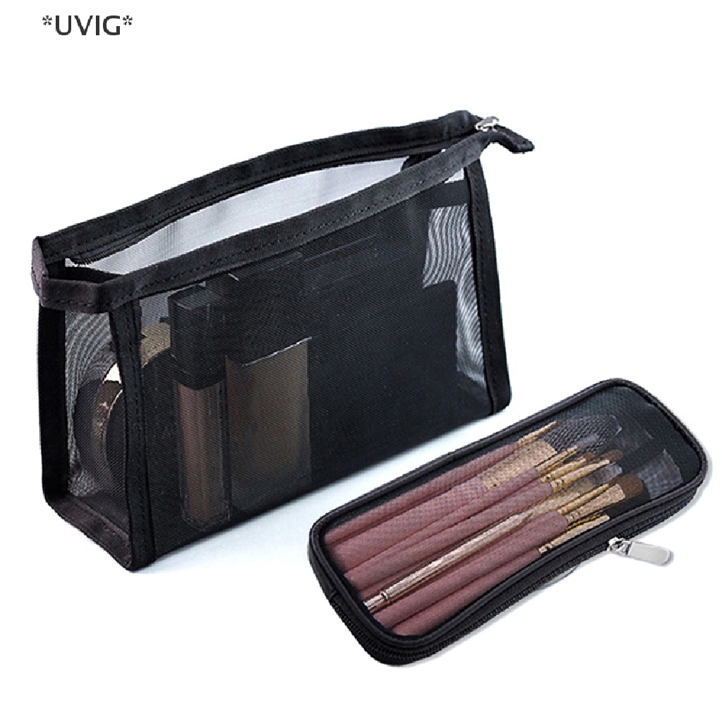 UVIG Makeup Brush Travel Case Cosmetic Toiletry Bag Organizer for Men