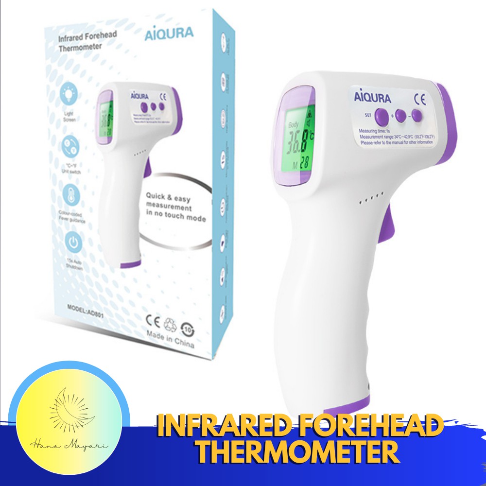 AD801 Infrared thermometer NoContact Digital Thermometer for Adults