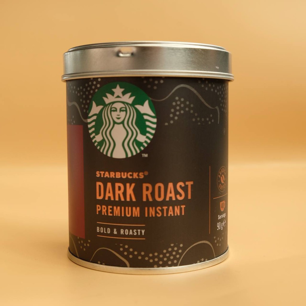 Starbucks Premium Instant Coffee Dark Roast Coffee (90g) Shopee
