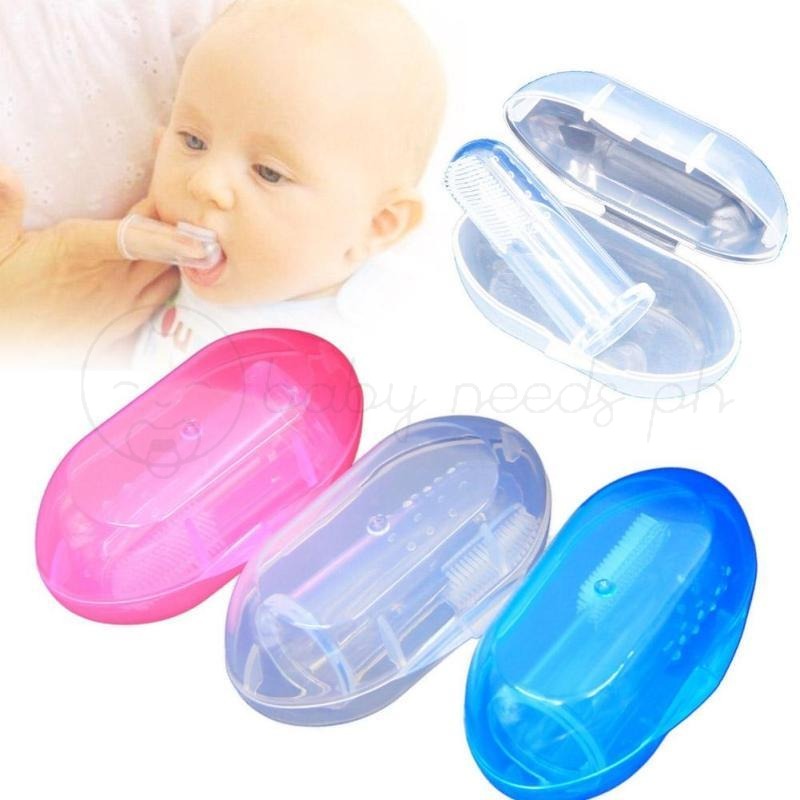 COD Baby Finger Brush Toothbrush Baby Girl Baby Silicone Finger Brush